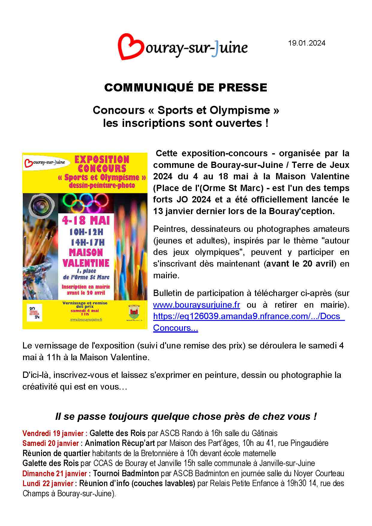 20240105 Communiqué de presse inscription concours dessin peinture photo